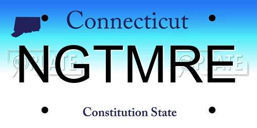 NGTMRE Connecticut License Plate