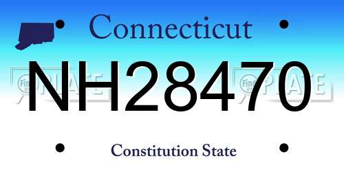 NH28470 Connecticut License Plate