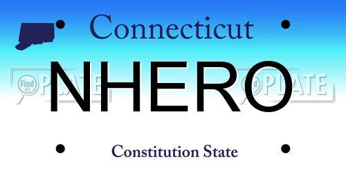 NHERO Connecticut License Plate