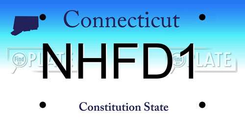 NHFD1 Connecticut License Plate