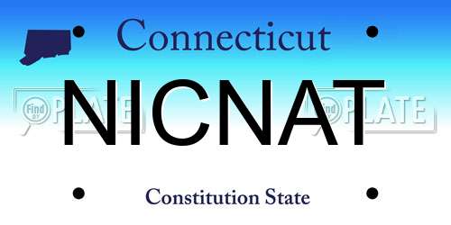 NICNAT Connecticut License Plate
