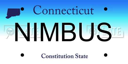 NIMBUS Connecticut License Plate
