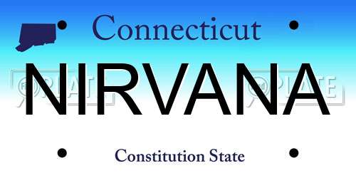 NIRVANA Connecticut License Plate