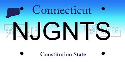 NJGNTS Connecticut License Plate