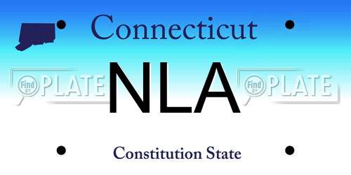 NLA Connecticut License Plate