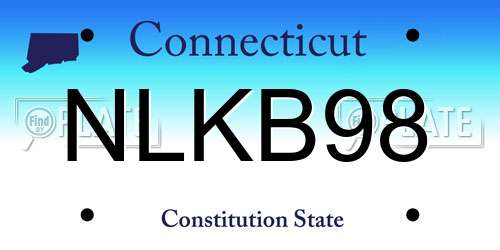 NLKB98 Connecticut License Plate
