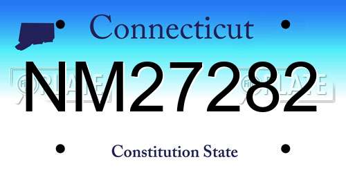 NM27282 Connecticut License Plate