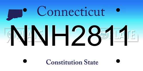 NNH2811 Connecticut License Plate