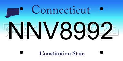 NNV8992 Connecticut License Plate