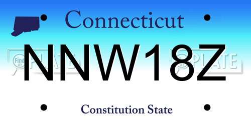 NNW18Z Connecticut License Plate