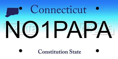 NO1PAPA Connecticut License Plate
