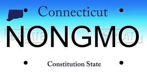 NONGMO Connecticut License Plate