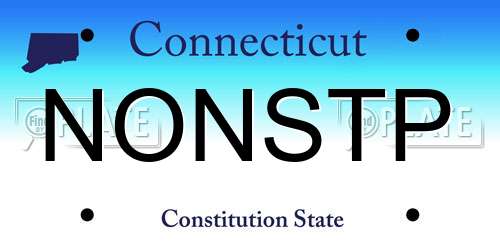 NONSTP Connecticut License Plate