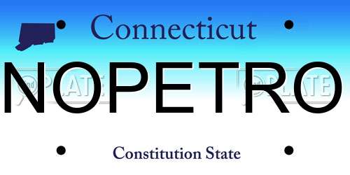 NOPETRO Connecticut License Plate