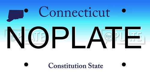 NOPLATE Connecticut License Plate