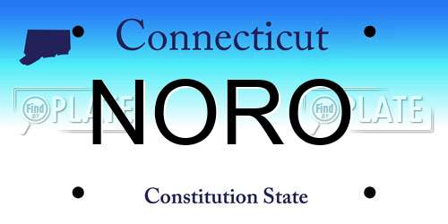NORO Connecticut License Plate