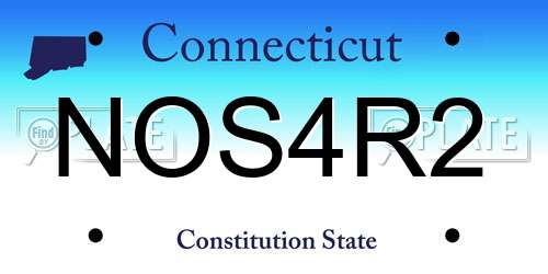 NOS4R2 Connecticut License Plate