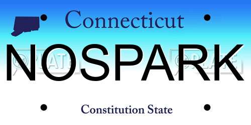 NOSPARK Connecticut License Plate