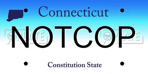 NOTCOP Connecticut License Plate