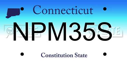 NPM35S Connecticut License Plate