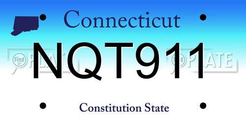 NQT911 Connecticut License Plate