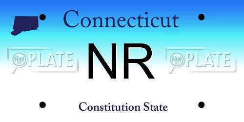 NR Connecticut License Plate