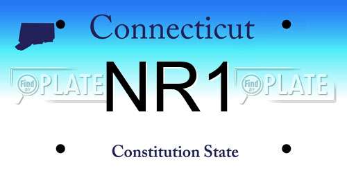 NR1 Connecticut License Plate