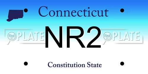 NR2 Connecticut License Plate