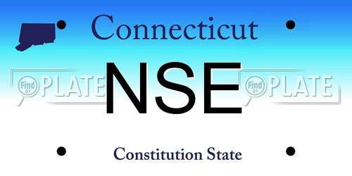 NSE Connecticut License Plate