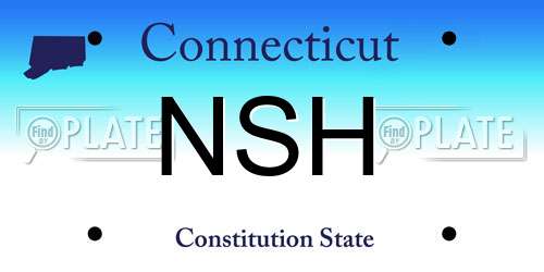 NSH Connecticut License Plate