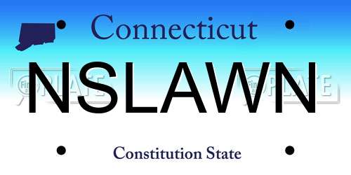 NSLAWN Connecticut License Plate