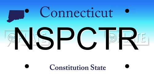 NSPCTR Connecticut License Plate
