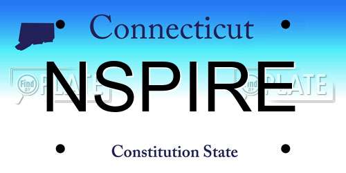 NSPIRE Connecticut License Plate
