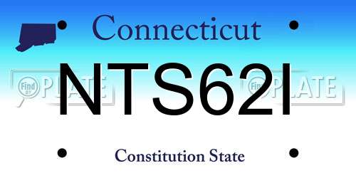 NTS62I Connecticut License Plate