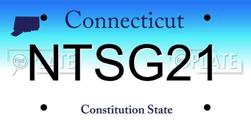 NTSG21 Connecticut License Plate