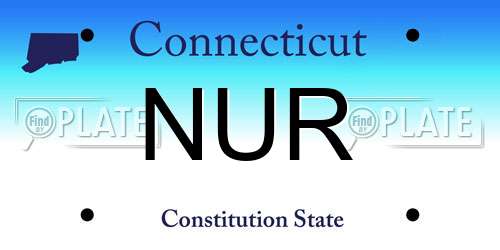 NUR Connecticut License Plate