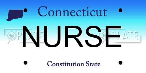NURSE Connecticut License Plate
