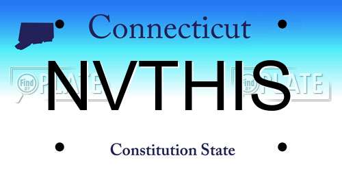 NVTHIS Connecticut License Plate