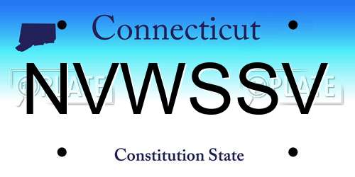 NVWSSV Connecticut License Plate