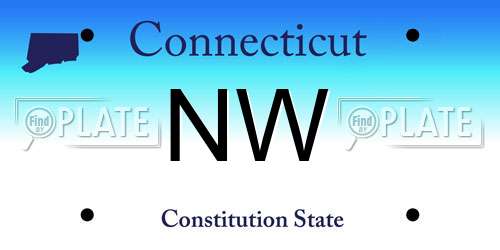 NW Connecticut License Plate