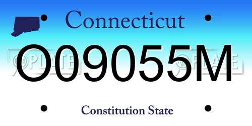 O09055M Connecticut License Plate