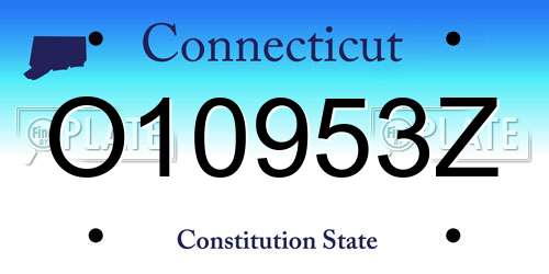 O10953Z Connecticut License Plate