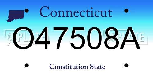 O47508A Connecticut License Plate