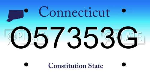 O57353G Connecticut License Plate
