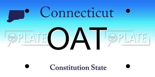 OAT Connecticut License Plate