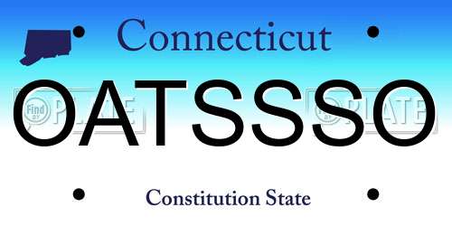 OATSSSO Connecticut License Plate