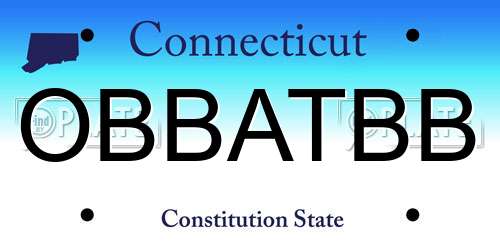 OBBATBB Connecticut License Plate