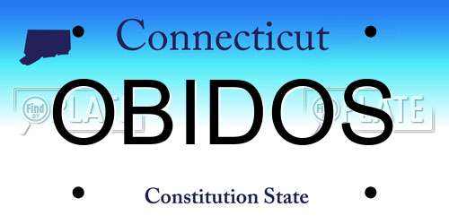 OBIDOS Connecticut License Plate