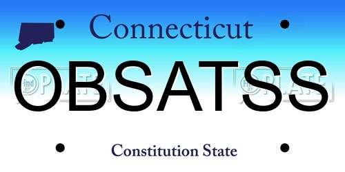 OBSATSS Connecticut License Plate