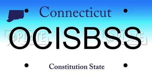 OCISBSS Connecticut License Plate